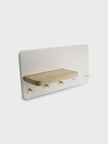 Nordic Wall Key Holder with Shelf 3