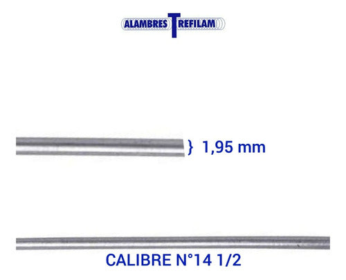 ALAMBRES TREFILAM Romboidal Wire 1 Meter X 10m X 3 Inch (7.6cm) Gauge No. 14 1/2 3