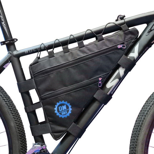 Triangle Bicycle Frame Bag with Double Compartment by Dm Bike 14