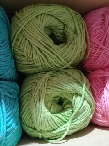 Set of 3 Semi-Chunky Cotton Yarn 3