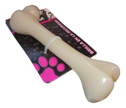 Pets Plasts Medium Dog Bone Glows in the Dark 0