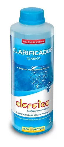 Clorotec Classic Clarifier Combo of 12 x 1L Pool Clarifiers 1