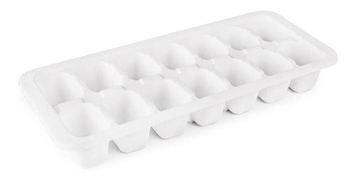 Plasútil White Ice Cube Tray with 14 Compartments 0