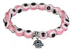 Burdah Pink Turkish Eye Hand of Fatima Bracelet Against Envy 0