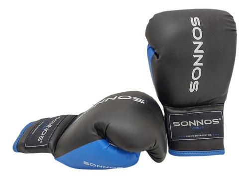 Professional Sonnos SGP 10 Oz Boxing Gloves with Lace Closure - Red/Blue 0
