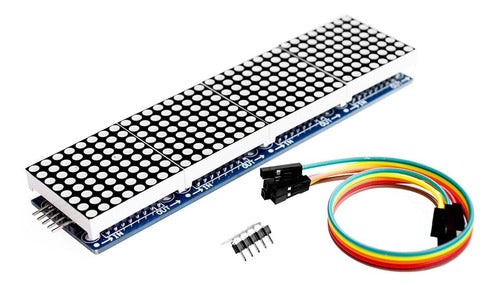 Cadena Matrices De Led 8x32 Matriz Max7219 Arduino Verde 1