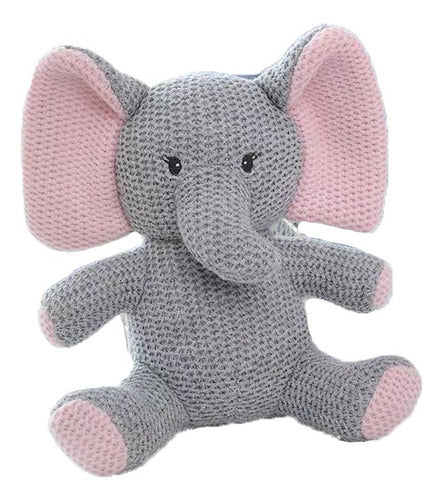 Peluche Apego Artesanal Elefante 25cm Universo Binario 0