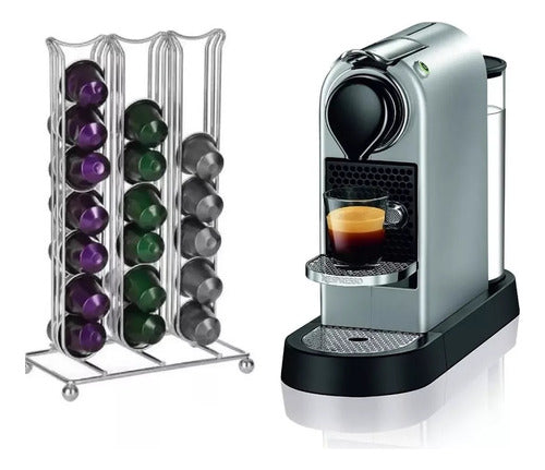 Oasiswj Porta Capsulas Cafe Nespresso X42 Soporte Metalico Negro 2