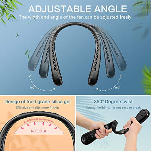 Hoizoxee Portable Neck Fan, Blade-less Personal Fan 3