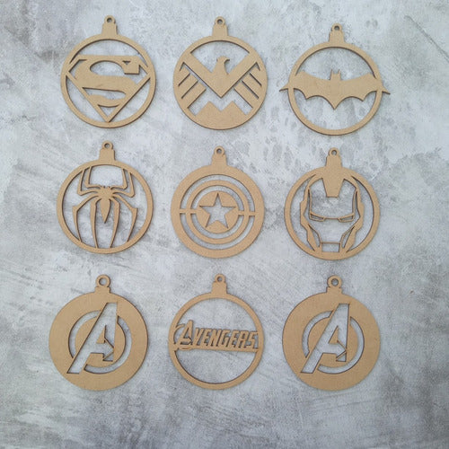 Fungus Laser Avengers Fibrofacil Pack of 6 Christmas Ornaments 2