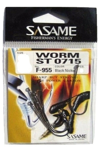 Anzuelo Sasame Worm N° 1/0 Pejerrey Variada 6 Unid 38x15mm 0