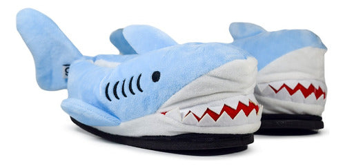 Gummi Shark Plush Slippers for Kids 2