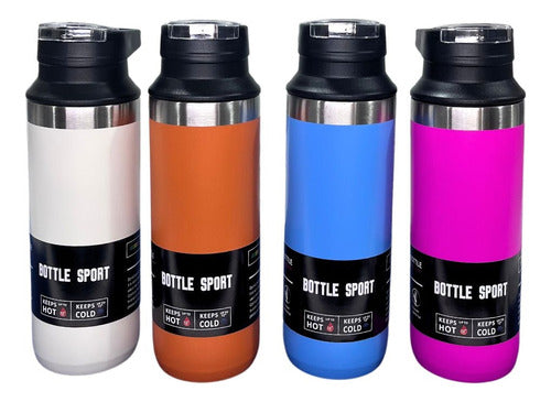 Sport Bottle Stainless Steel Thermal Sports Water Bottle with Flip Lid 450ml 4
