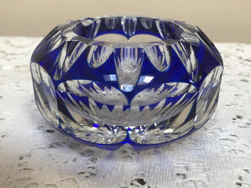 Cenicero Cristal Azul 0