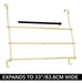 Mdesign Metal Expandable Over Door Towel Rack 3