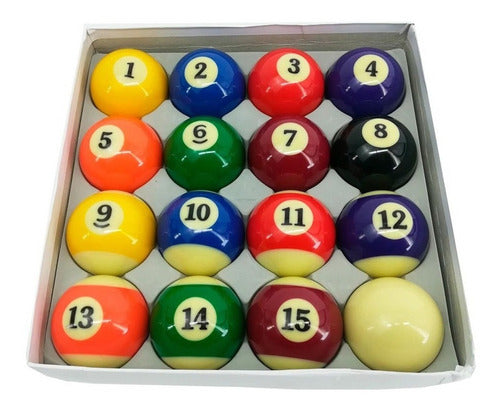 Bisonte Professional Pool Balls Set 57mm 6