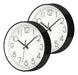 Coloch Package of 2 Black Wall Clocks, Vintage Clock S 0