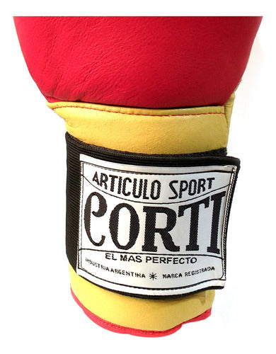 Corti Boxing Gloves 16 Oz Leather Kickboxing Professionals 37