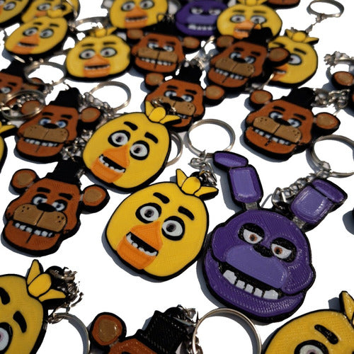 Set of 30 Plastic Keychains Five Nights At Freddy's Souvenirs Combo 0