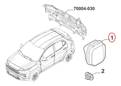 Fiat Rejilla Embellecedor Toma Aire Original 1