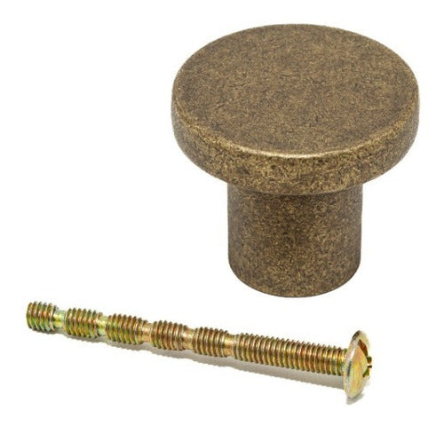 Tirador Para Mueble Esor Dial  Bronce Viejo 1