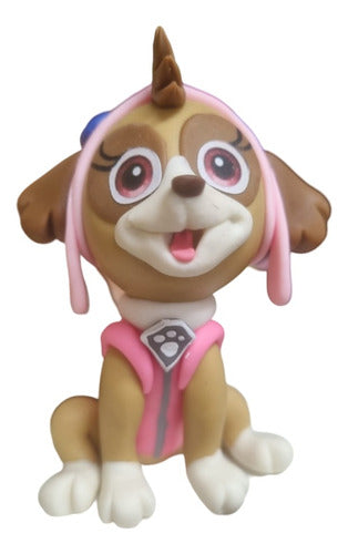 Fantasy Adorno Torta Patrulla Canina Paw Patrol Skye Porcelana Fría 2