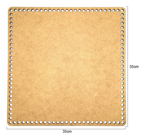 Base Quadrada Mdf P/croche 35x35cm 1