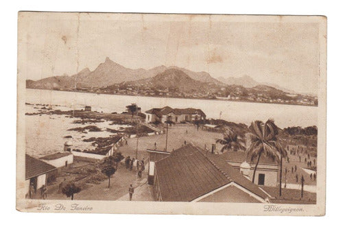 1930 Postal Rio De Janeiro Cursada Desde Barco Giulio Cesare 0