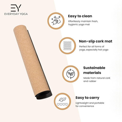 Everyday Yoga Everyday Yoga Mat Premium Edition, Esterilla Antideslizante 4