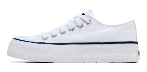 John Foos Lifestyle Women's 752 Platform Sneakers White 1