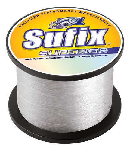 Sufix Superior 15 Lb. Prueba 840 Yd, Transparente 0