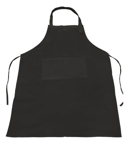 Confección Total Delantal Gabardina C/ Bolsillo Y Regulador Pack X 3 Unidades 0