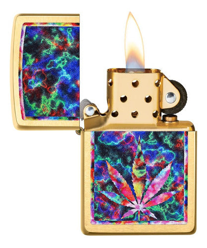 Zippo Encendedor 49398 Leaf Design Original Garantia 3