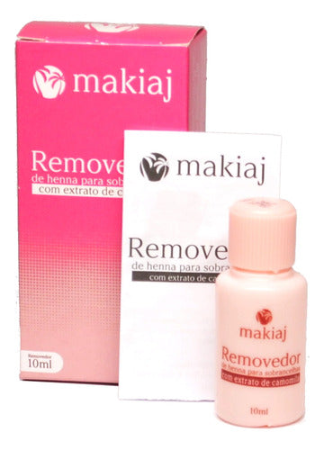 Gel Removedor Henna Makiaj Sobrancelha Designer Completo 0