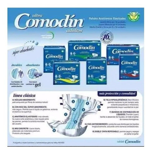 Comodín Anatomical Elasticized Diapers X 80 Large Units 3