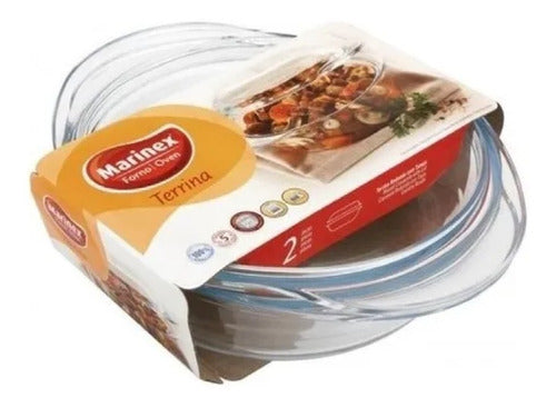 Marinex Medium Round Casserole with Lid 2L Terrina 1