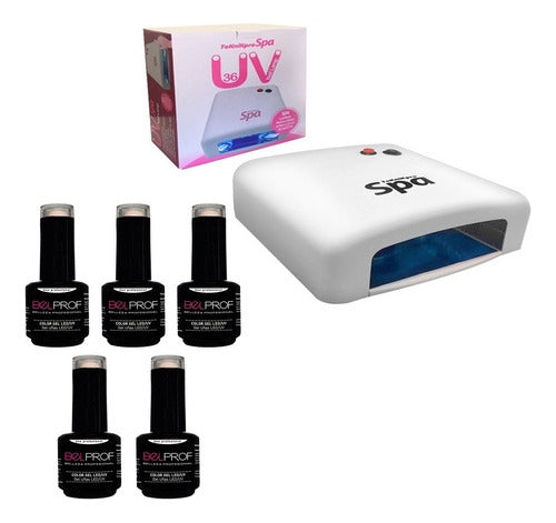 Combo Nail Salon Kit + Belprof X5 Semi-permanent Nail Polishes 0