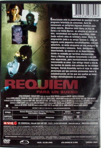 Dvd - Requiem Para Un Sueño - Daniel Aronofsky 1