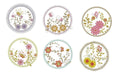Embroidery Machine Matrices Circle Flowers Pink Butterflies 0