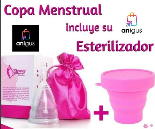 Anner Care Eco-Friendly Menstrual Cup + Sterilizing Cup MDQ 3 1