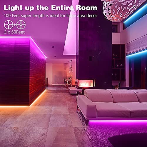 GUSODOR LED RGB Strip Lights DIY Mode 30 Meters 44 Keys 1