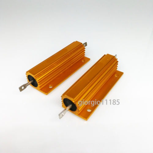 Aluminium Resistance 33 K Ohm 100W - 2 X 33K 100W Aluminium Resistors 0