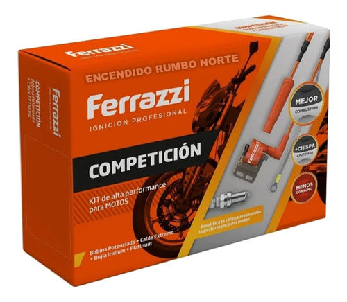 Kit Bobina Potenciada Con Cable Ferrazzi Competición Moto 1