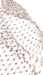 Strass Embellished Net Fabric - White - 500cm 0