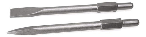 XtremepowerUS 2-Piece 1-1/8" Hexagonal Chisel Drill Bit Set 0