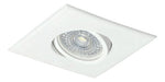 Pack of 10 Square Recessed PVC Dicroic LED Spotlights 7W Complete 6