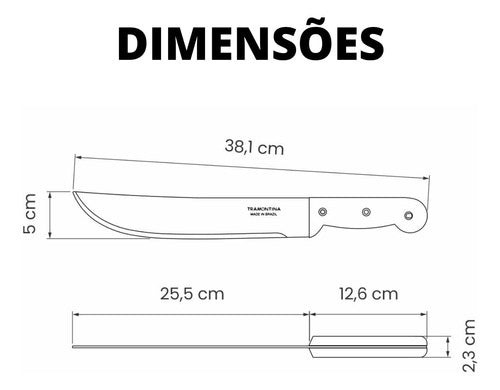 Facão Mato 10 Polegadas Pequeno Em Aço 38 Cm Tramontina 1