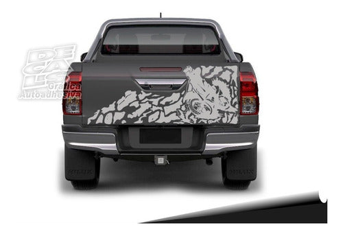 Decal Toyota Hilux 2016 - 2021 Motocross Gate Decoration 11