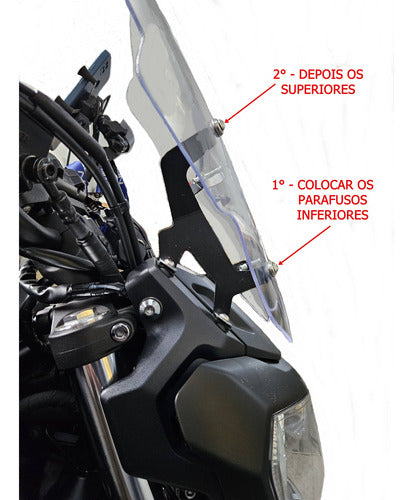 Bolha Parabrisa Alta Alongada Yamaha Mt07 2