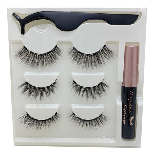 ILUMINA-2 Magnetic False Eyelashes X 3 Pairs Premium Liner 1